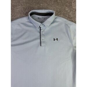 Under Armour Shirt Men’s XL Blue Short Sleeve Performance Golf Polo